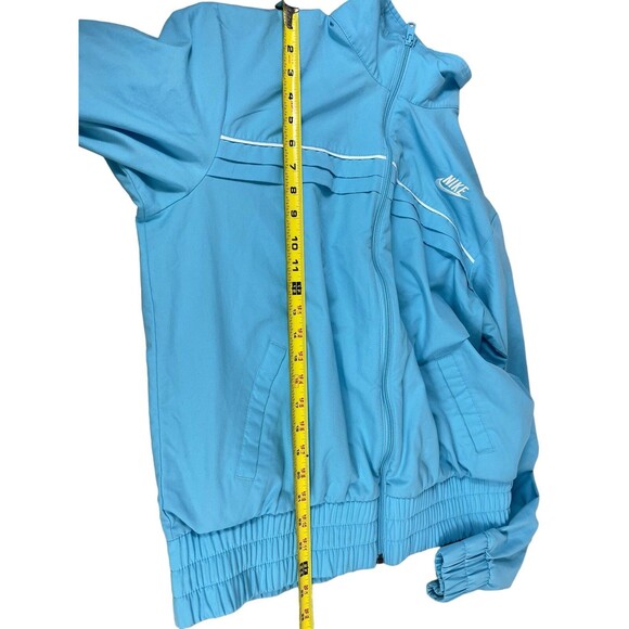 VTG Y2K 90s Nike Baby Blue Lightweight Full Zip Track Activewear Jacket XL - Picture 9 of 13